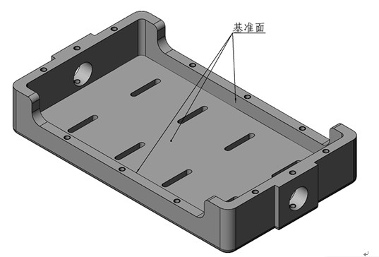 圖二 橫滾框軸測圖及基準面示意圖